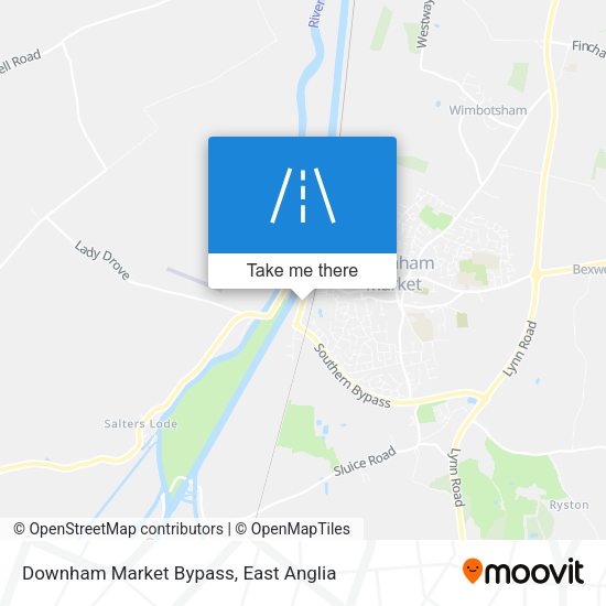 Downham Market Bypass map