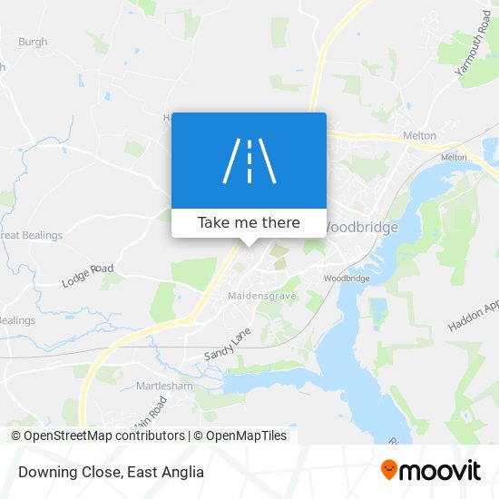 Downing Close map