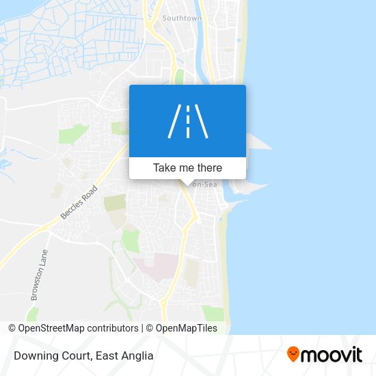 Downing Court map