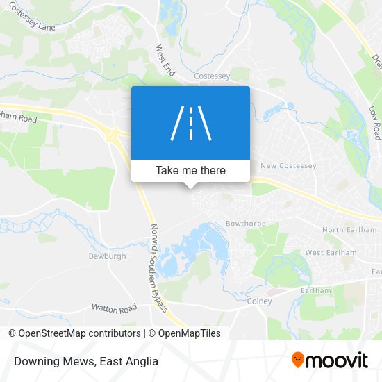Downing Mews map