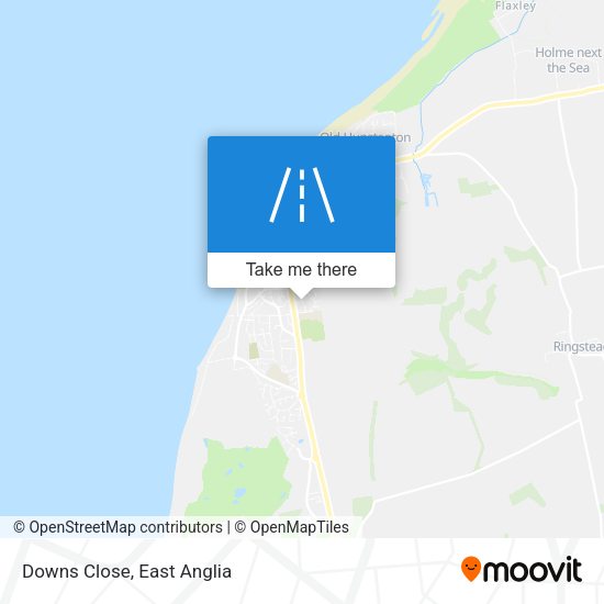 Downs Close map