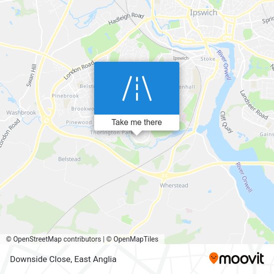 Downside Close map