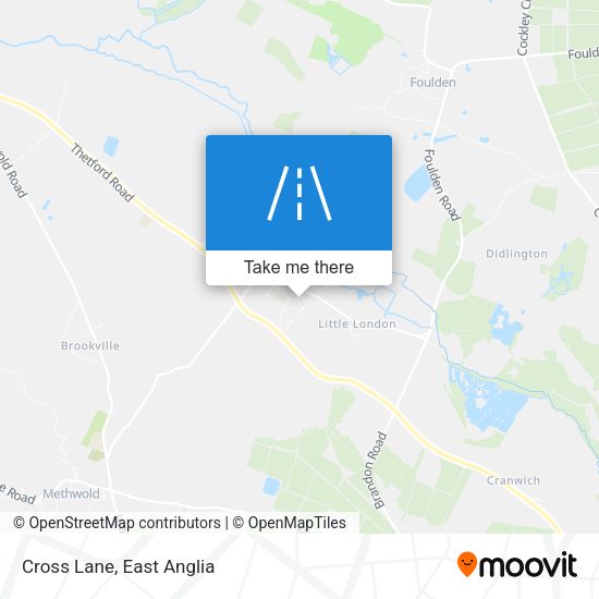 Cross Lane map