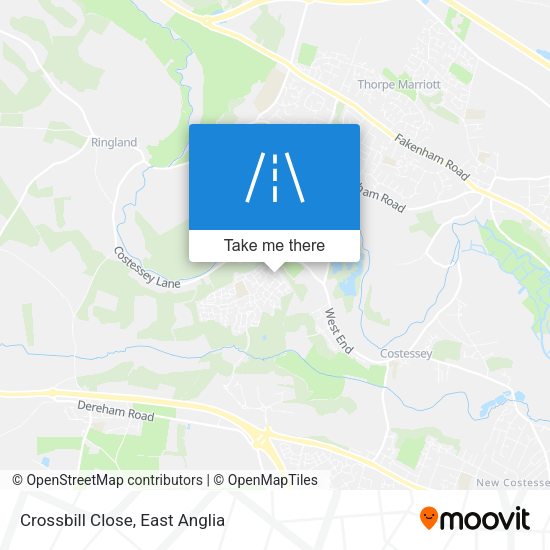 Crossbill Close map