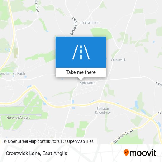Crostwick Lane map