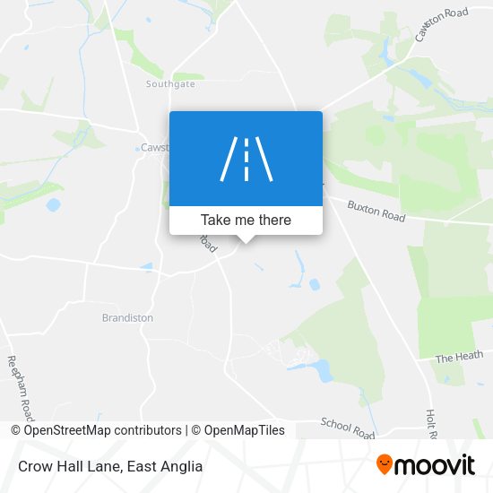 Crow Hall Lane map