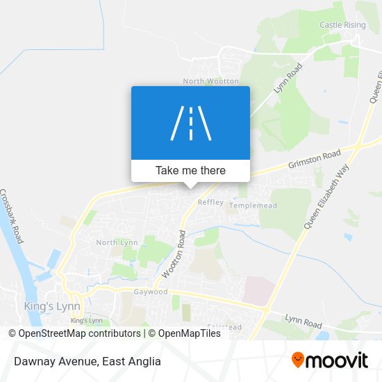 Dawnay Avenue map