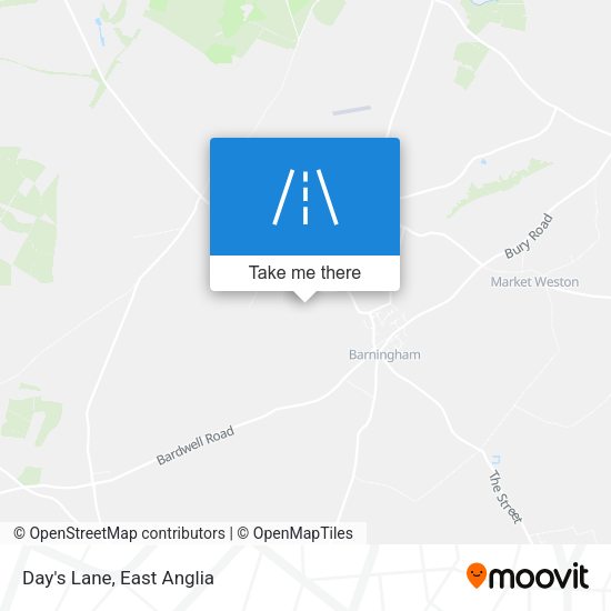 Day's Lane map