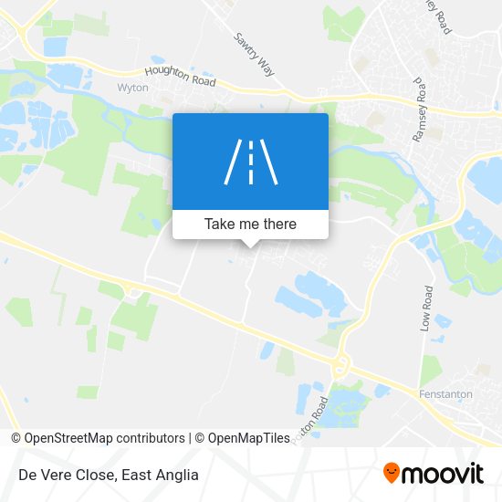 De Vere Close map