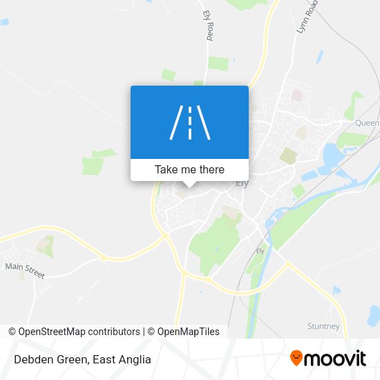 Debden Green map