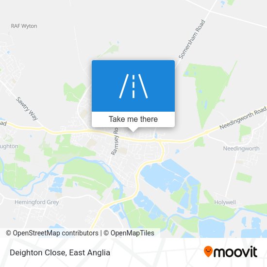 Deighton Close map