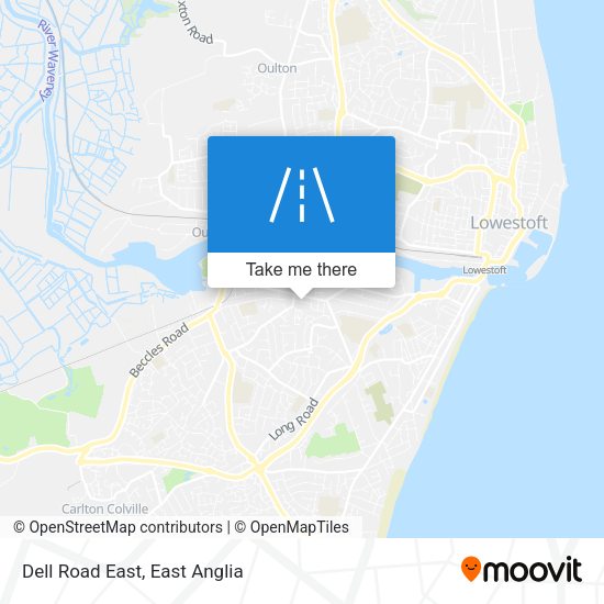 Dell Road East map