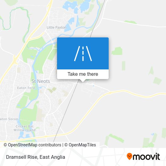 Dramsell Rise map