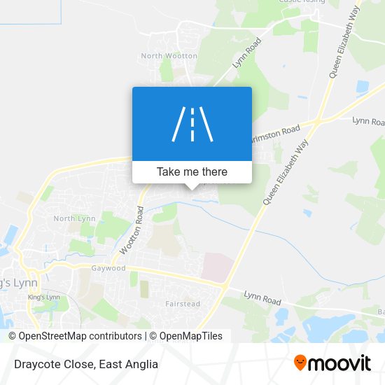 Draycote Close map