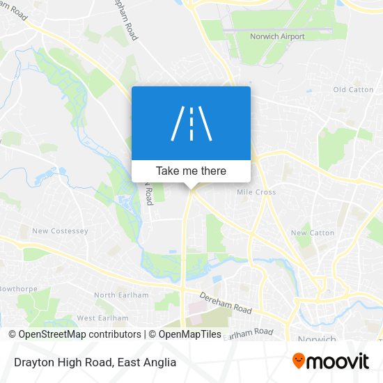 Drayton High Road map