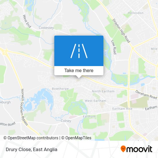 Drury Close map