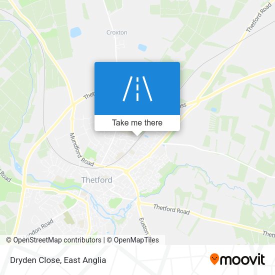 Dryden Close map