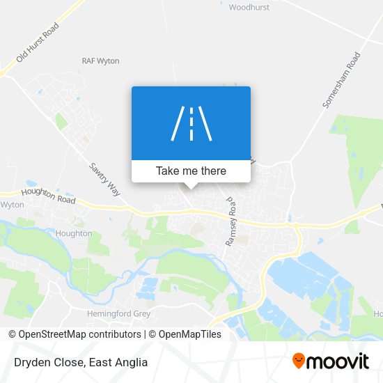 Dryden Close map