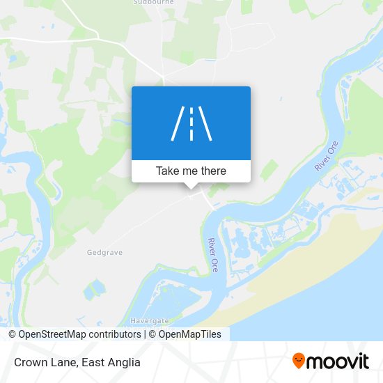 Crown Lane map