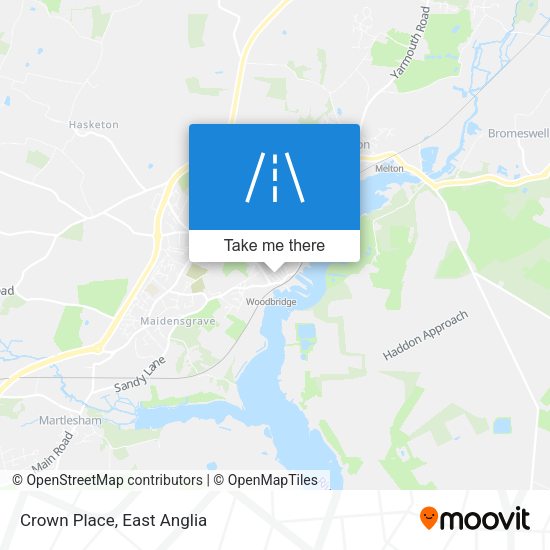 Crown Place map