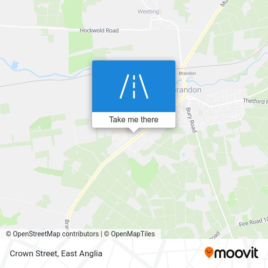 Crown Street map