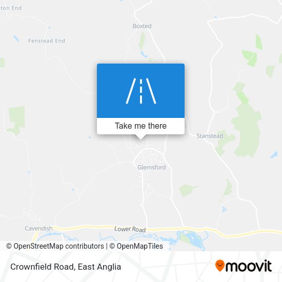 Crownfield Road map