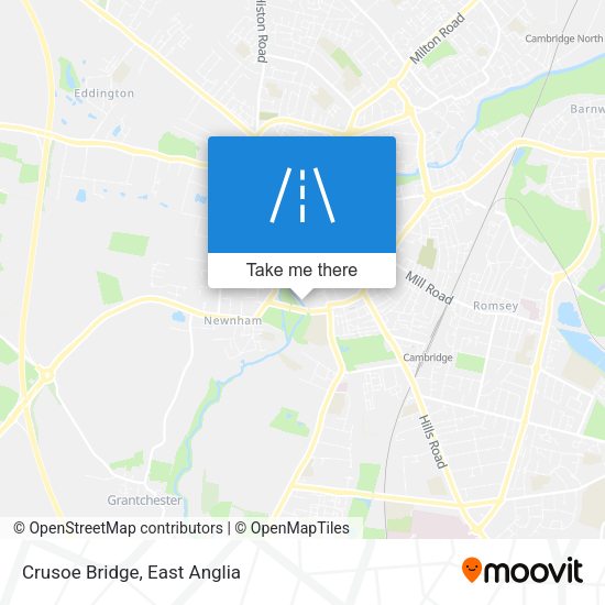 Crusoe Bridge map