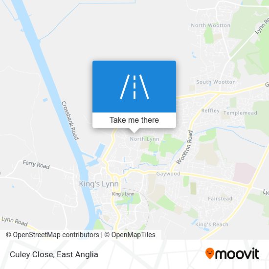 Culey Close map