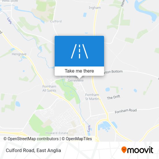 Culford Road map