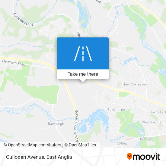 Culloden Avenue map
