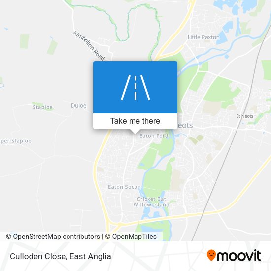 Culloden Close map