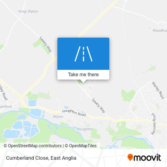 Cumberland Close map