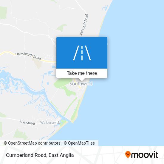 Cumberland Road map