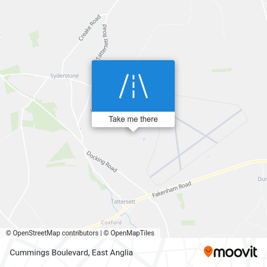 Cummings Boulevard map