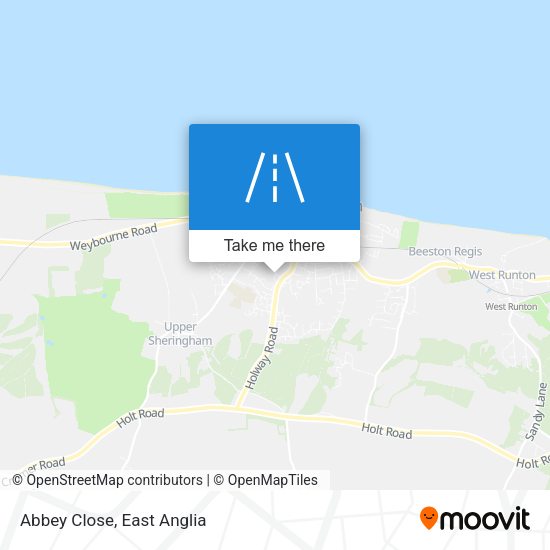 Abbey Close map