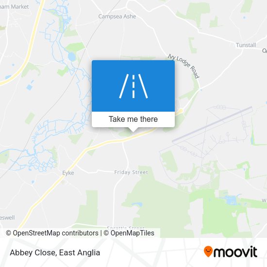 Abbey Close map