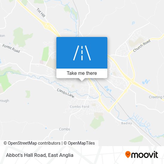 Abbot's Hall Road map