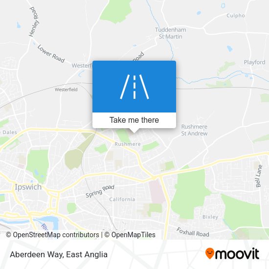 Aberdeen Way map