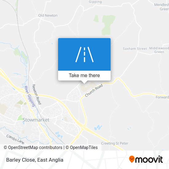 Barley Close map