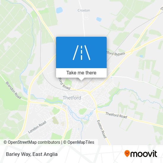 Barley Way map