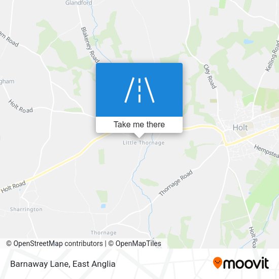 Barnaway Lane map