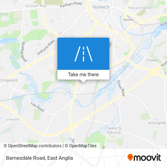 Barnesdale Road map