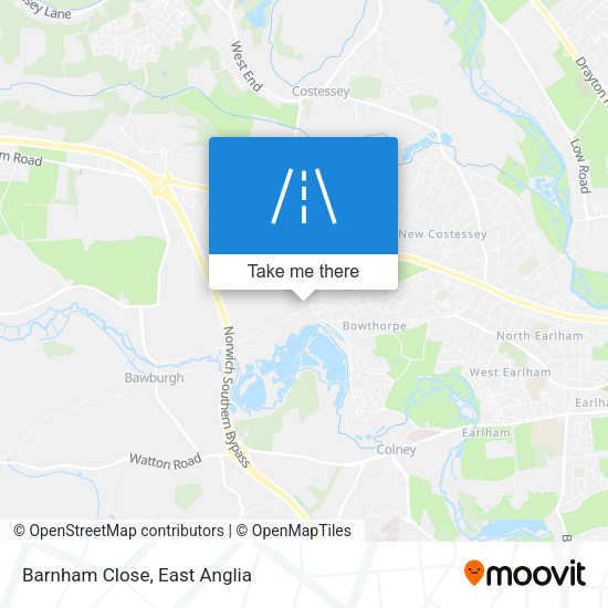 Barnham Close map