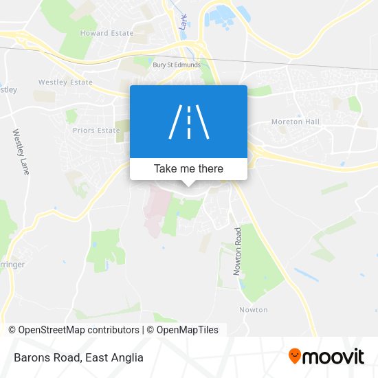 Barons Road map
