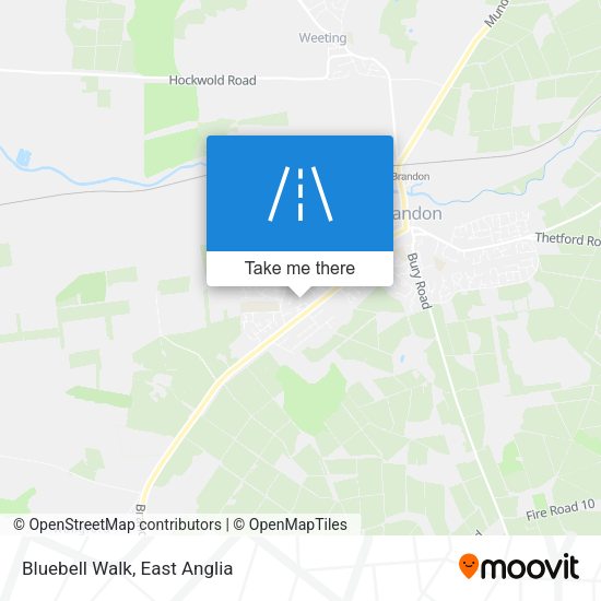 Bluebell Walk map