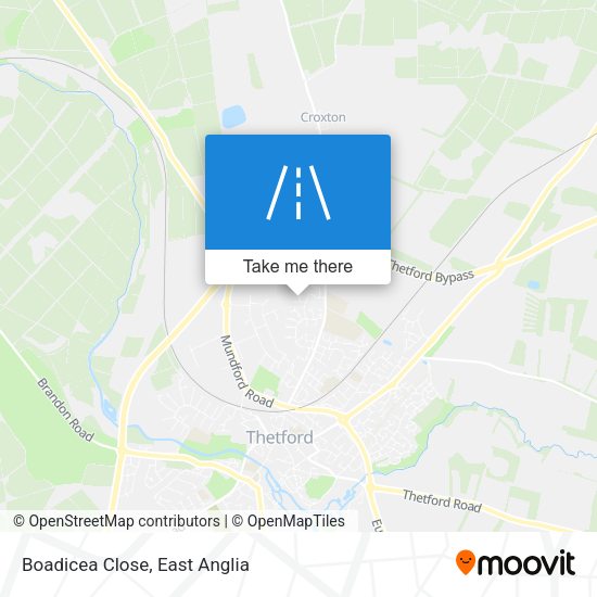 Boadicea Close map