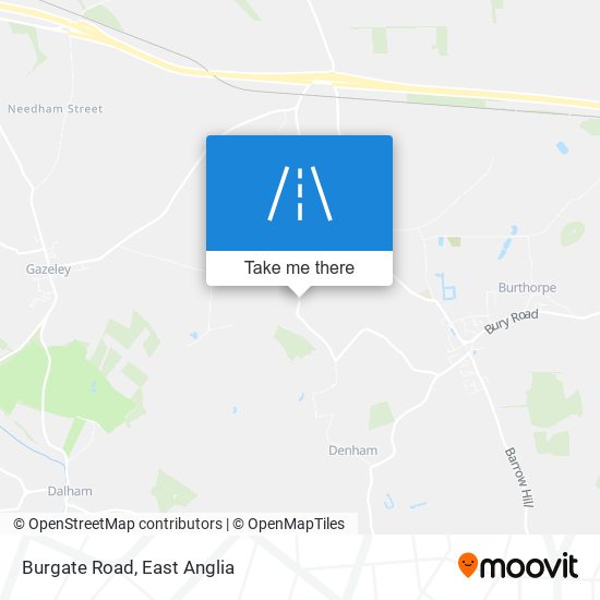 Burgate Road map