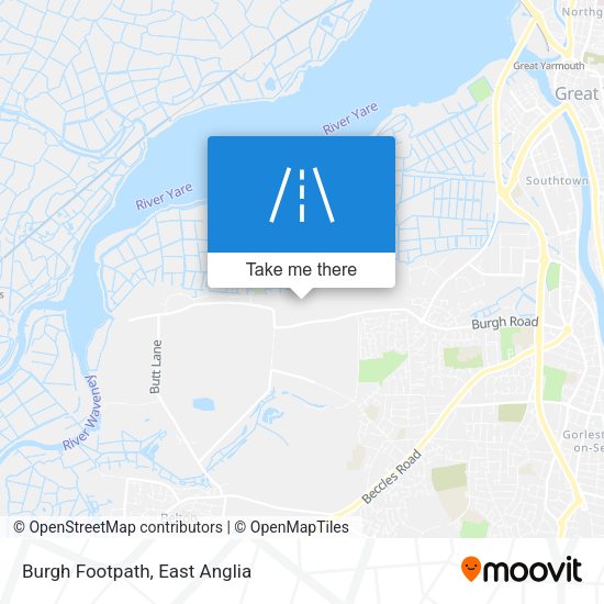 Burgh Footpath map