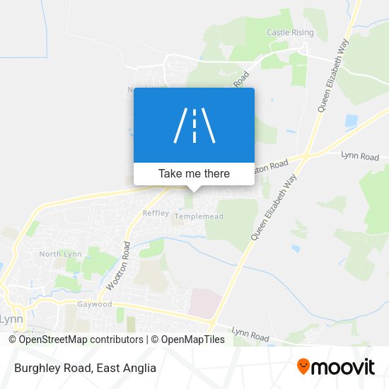 Burghley Road map