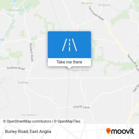 Burley Road map